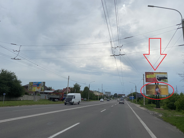 Щит 6x3,  Рівненська_в'їзд в місто зі сторони Струмівки (нижній)