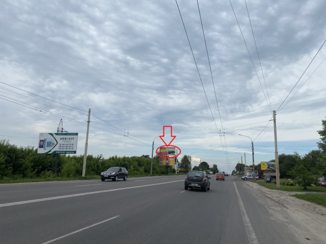 Щит 6x3,  Рівненська_виїзд з міста в сторону Струмівки (верхній)