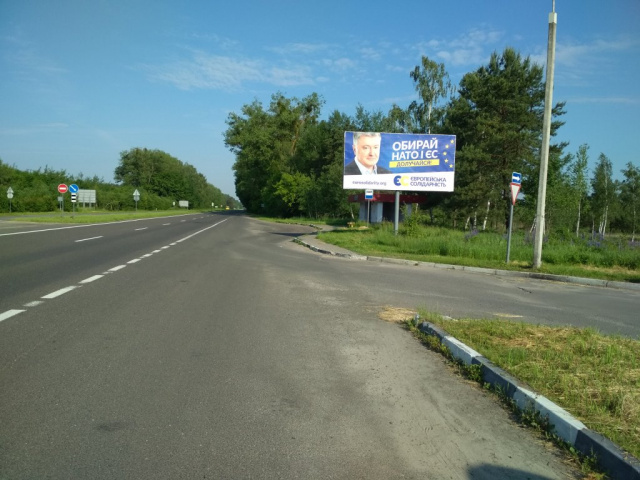 Щит 6x3,  траса Рівне-Луцьк_перехрестя_поворот на Цумань