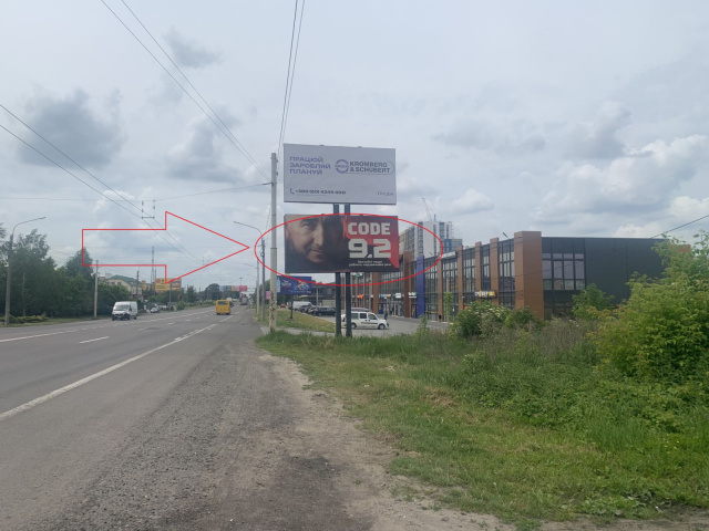 Щит 6x3,  Рівненська_ТЦ Перший_в'їзд в місто зі сторони Струмівки (нижній)
